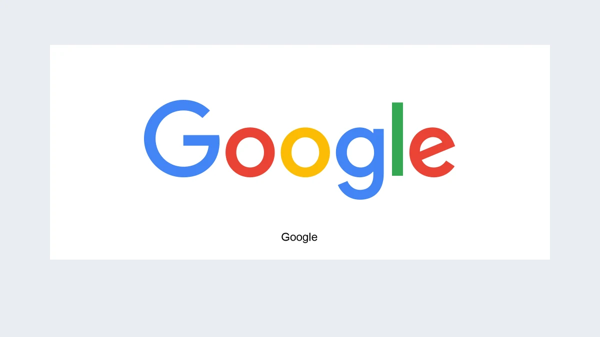Editorial composition with names and marks from the official websites of Google